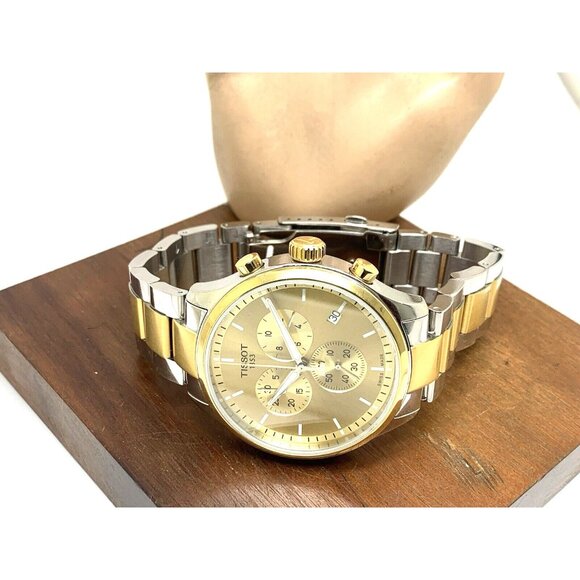 Tissot Men's Watch Chrono XL Swiss Quartz Chronograph Two Tone T1166172202100 - Picture 9 of 15